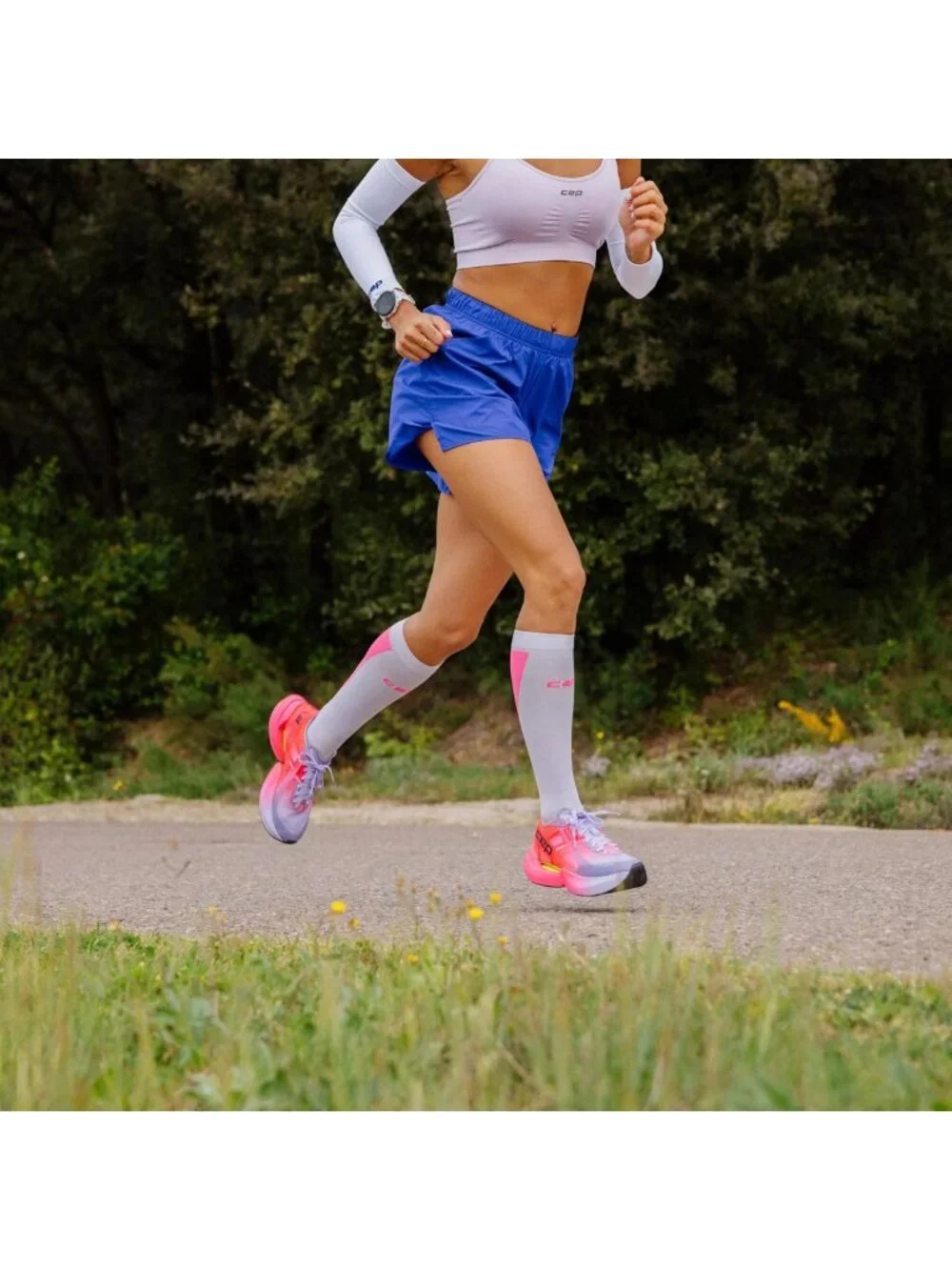 Ultralight 20-30 mmHg Compression Socks for Women - Blister-Free Running Gear